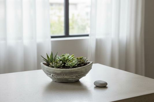 Mist Bateau Basin Planter