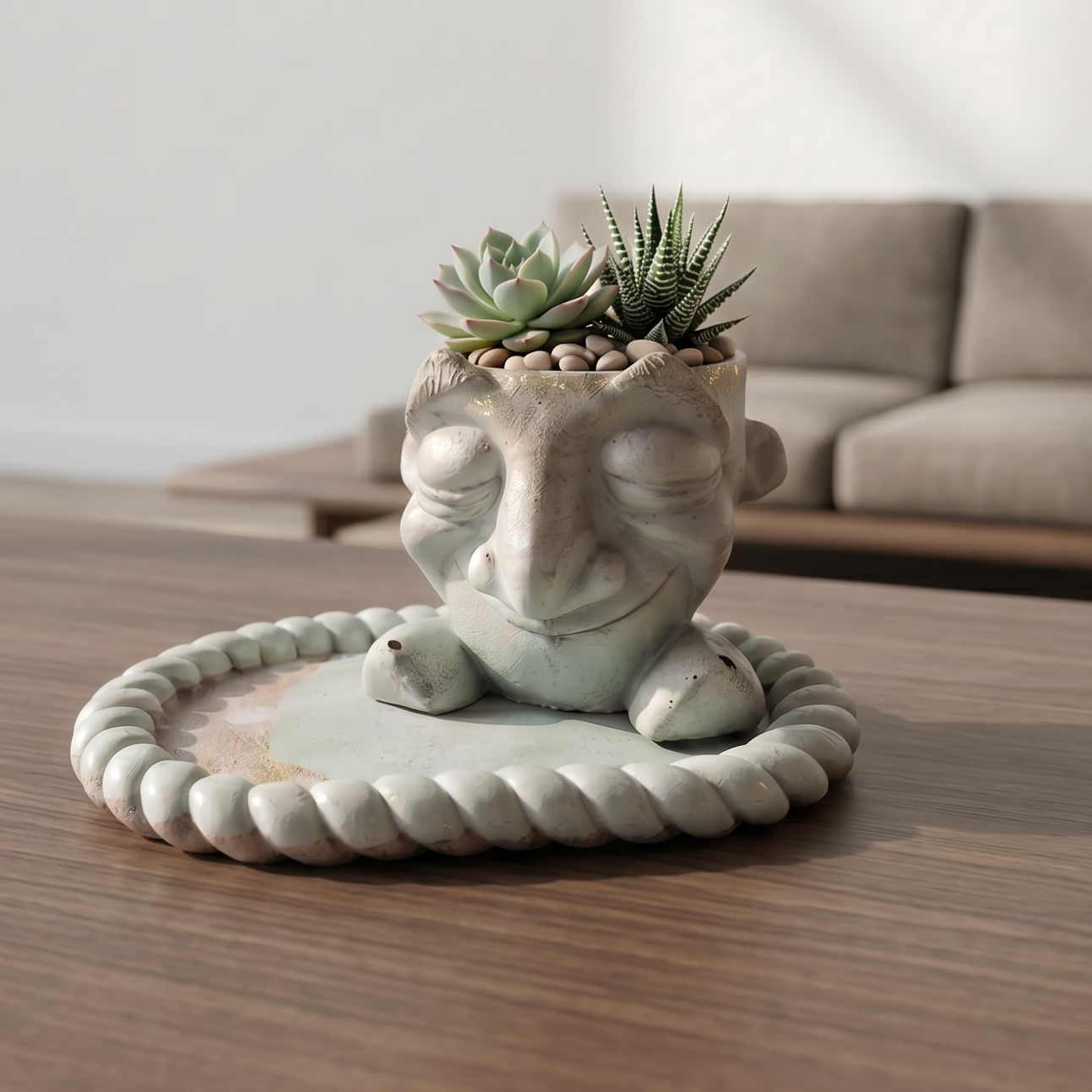 Gnom Planter & Tray Gift Set