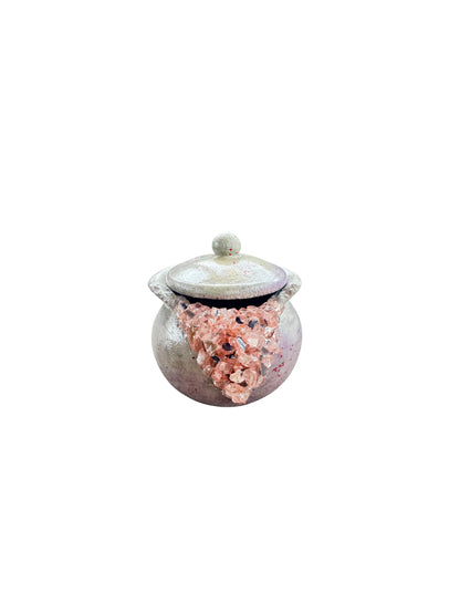 Blush Geode Jar