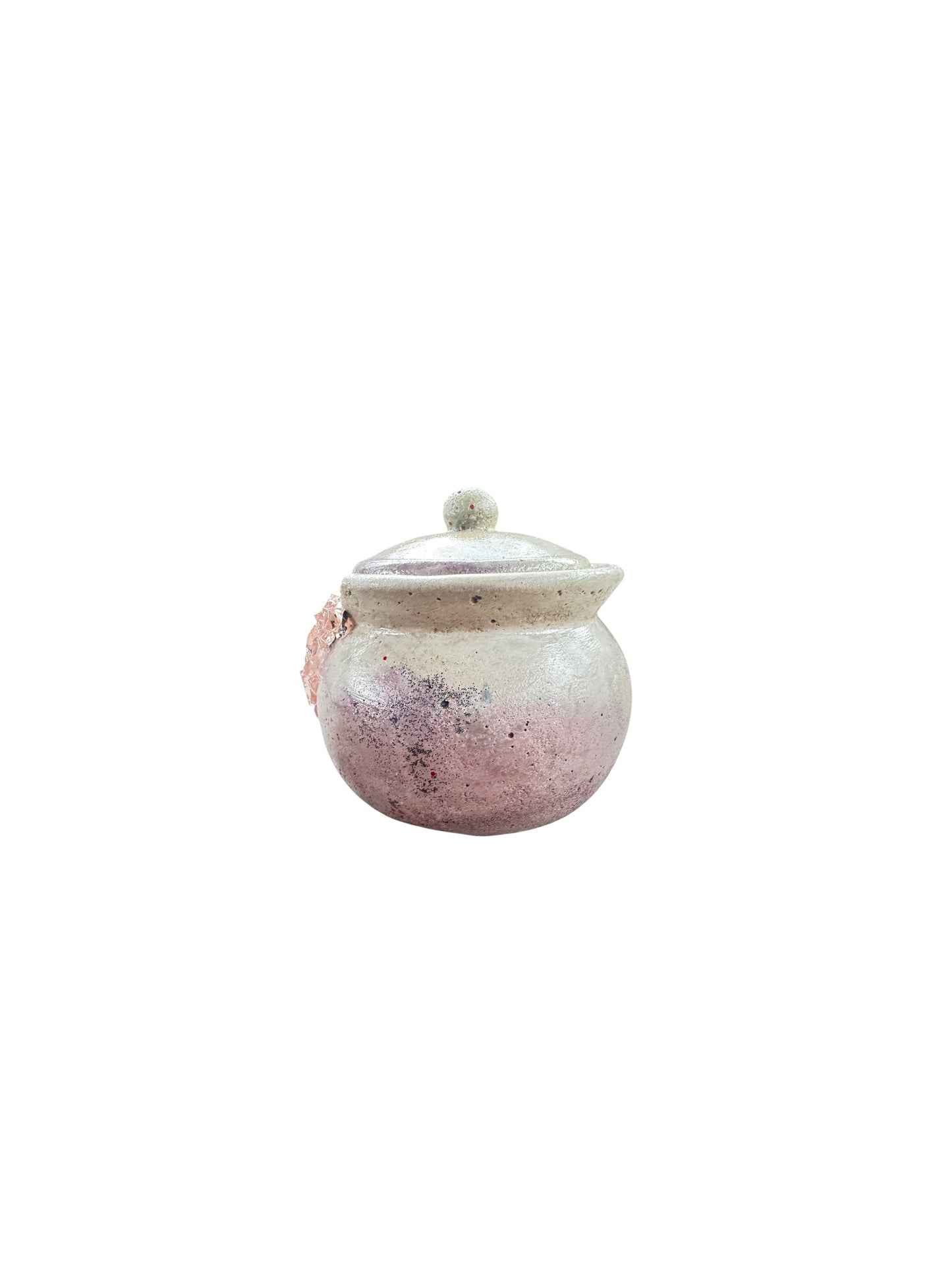 Blush Geode Jar
