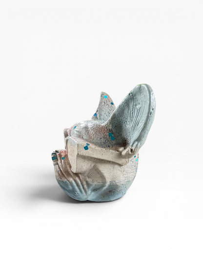Dusty Salt Dog Head Planter