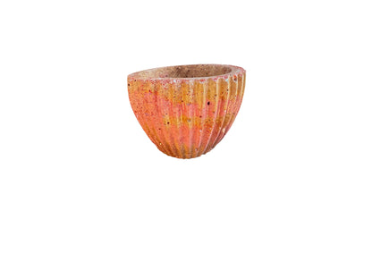 Canyon Ribbed Flute Petite Planter