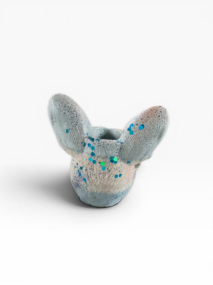 Dusty Salt Dog Head Planter