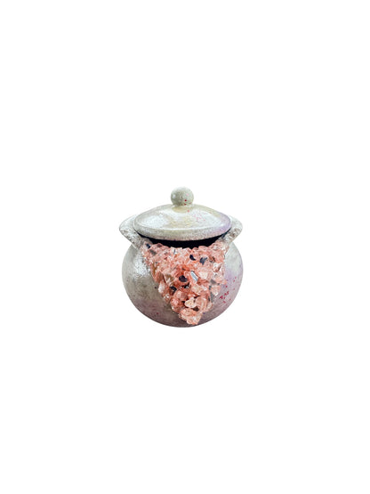 Blush Geode Jar