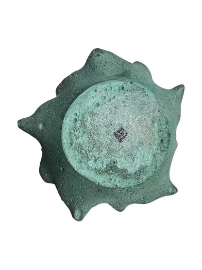 Mint Selenite Leaf Bowl