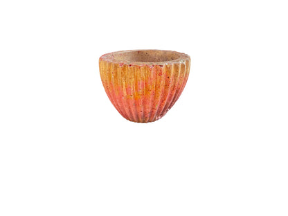 Canyon Ribbed Flute Petite Planter