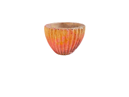 Canyon Ribbed Flute Petite Planter