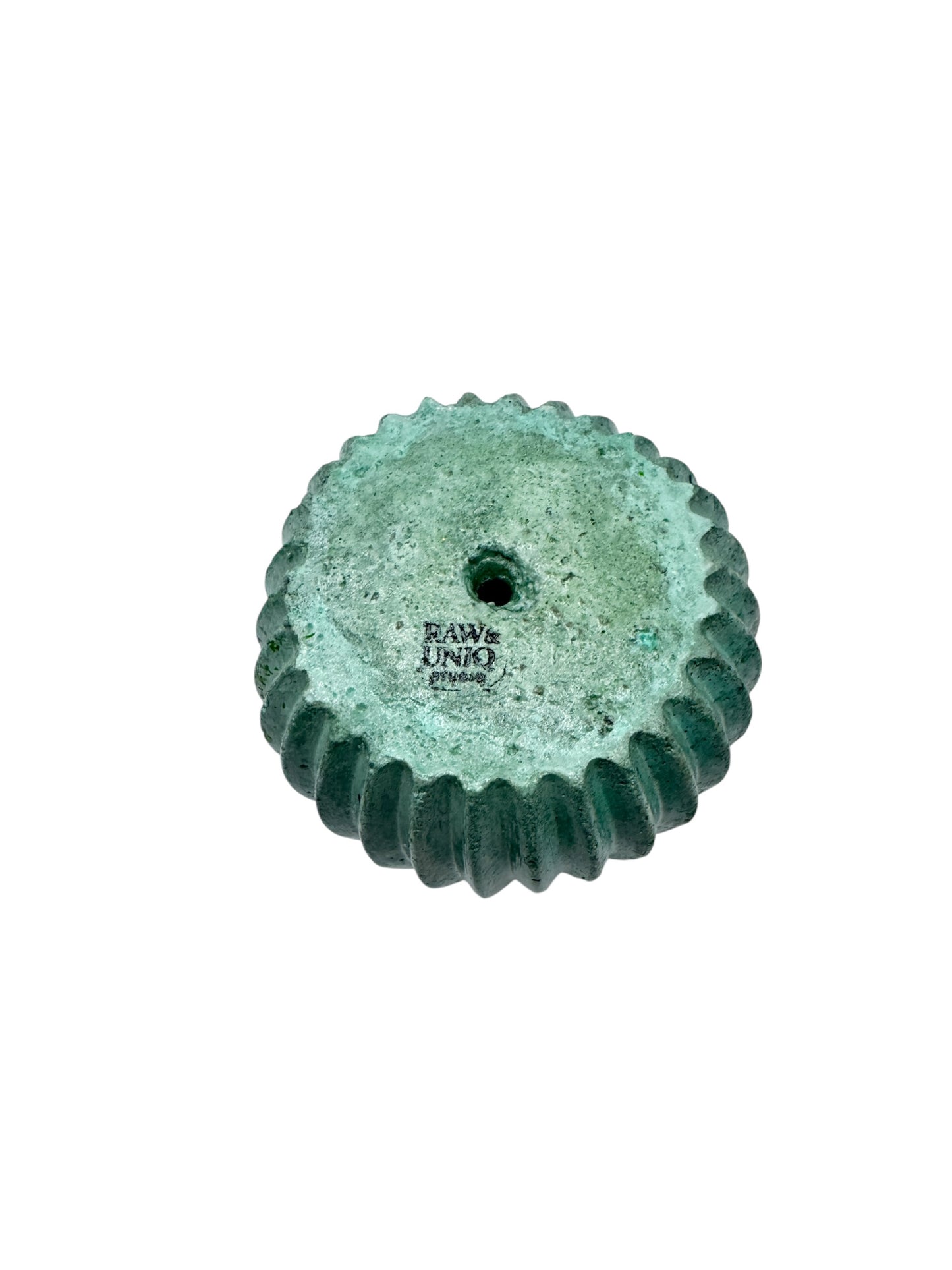 Mint Ribbed Flute Petite Planter