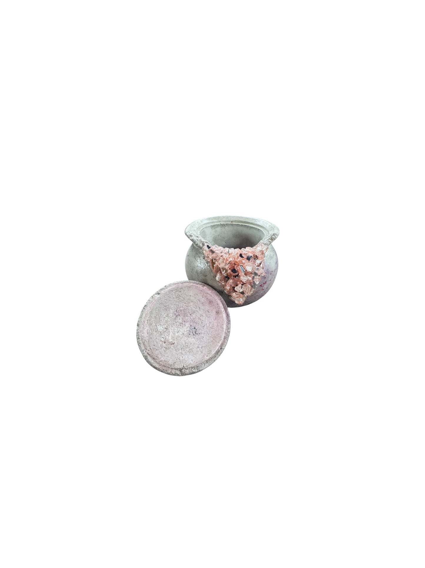 Blush Geode Jar