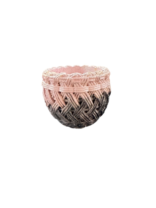 Blush Woven Planter