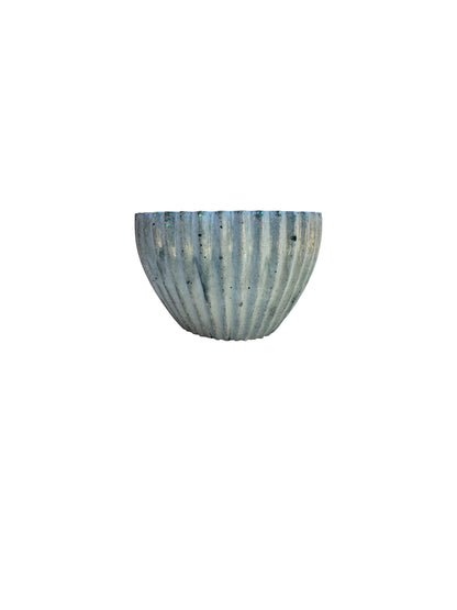 Mist Ribbed Flute Classic Planter