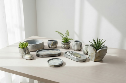Lunar Diamond Facet Planter