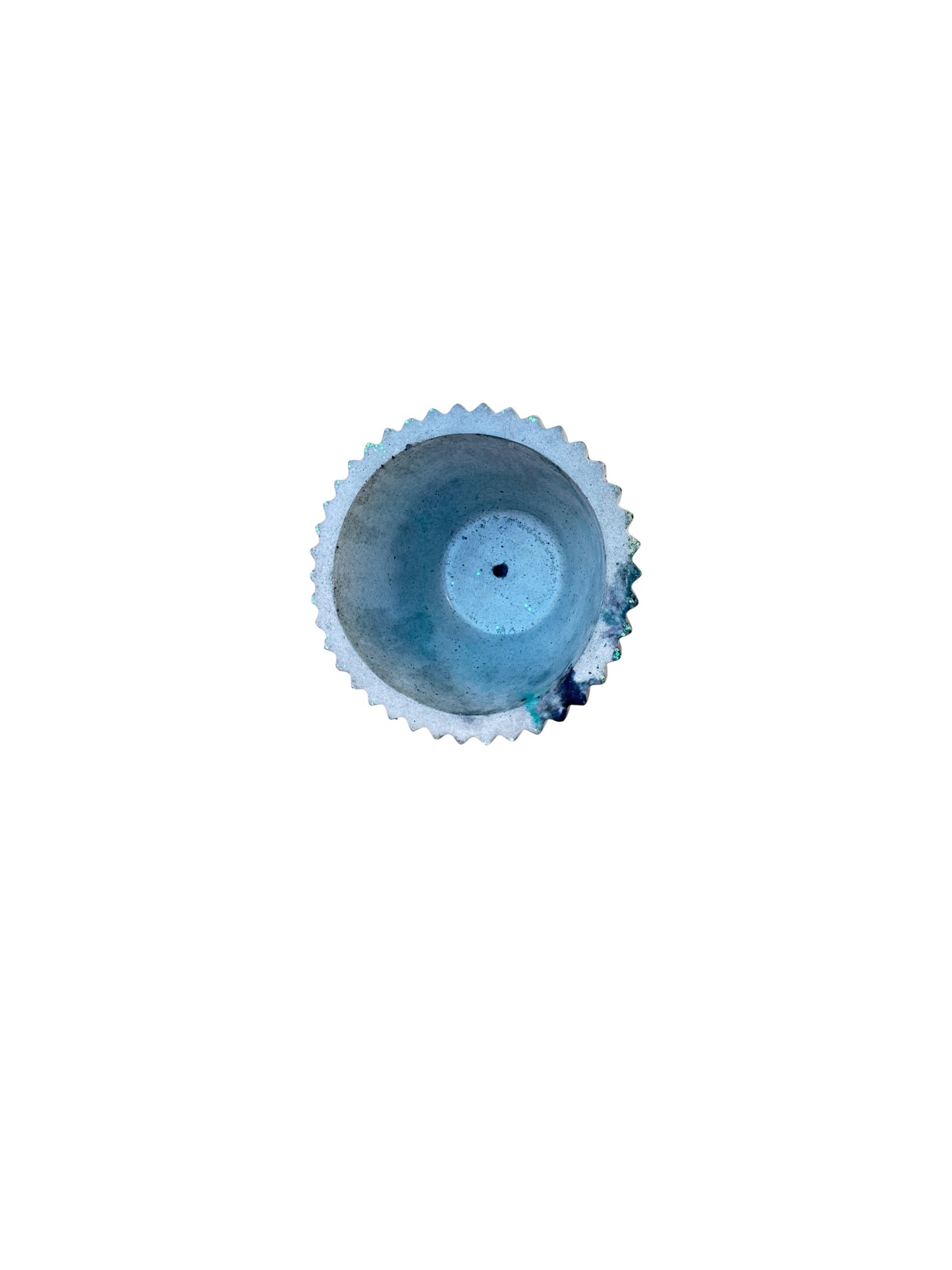 Mist Ribbed Flute Classic Planter