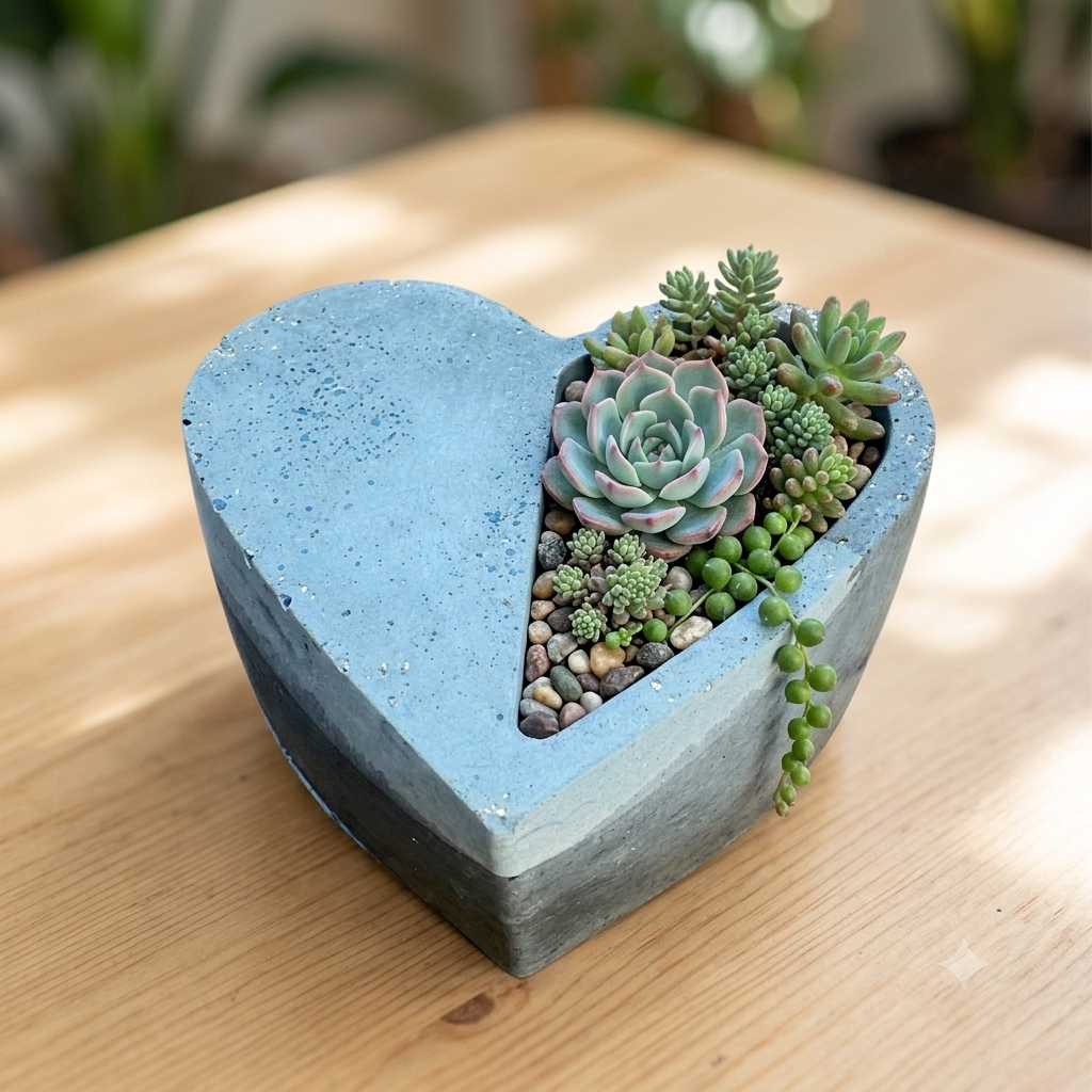 Vapor Dust Heart Planter