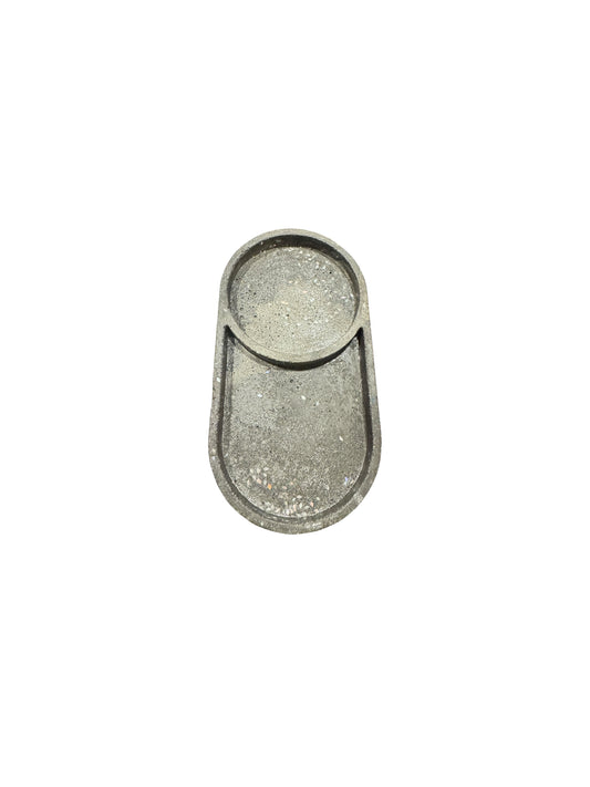 Lunar Dipping Oval Tray
