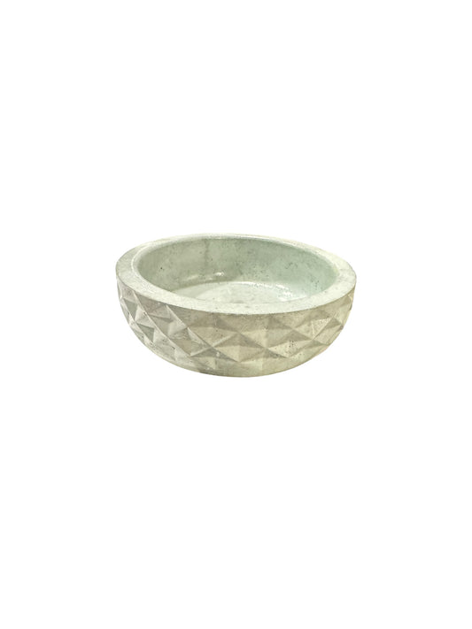 Mist Faceted Valet Bowl