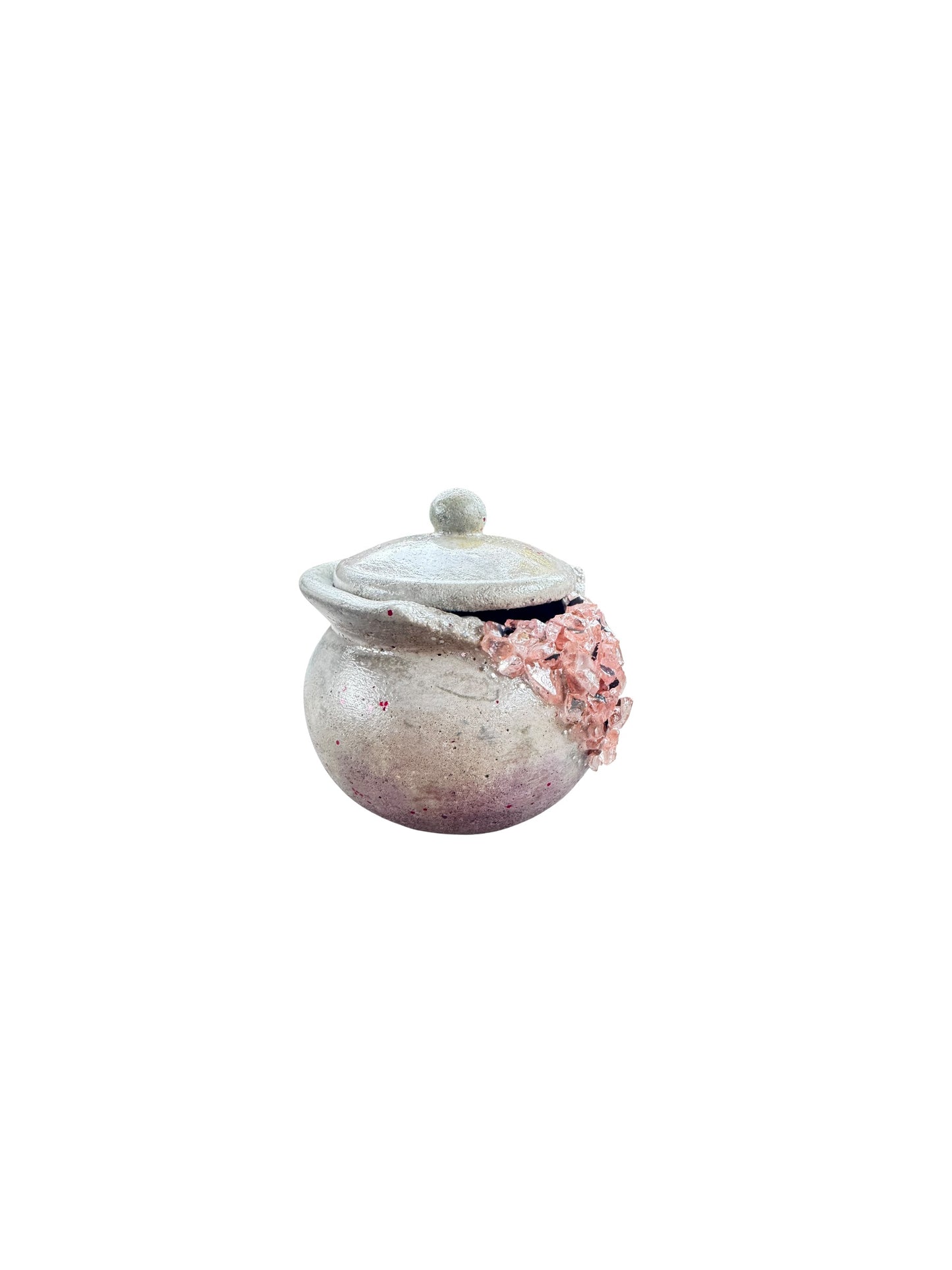 Blush Geode Jar