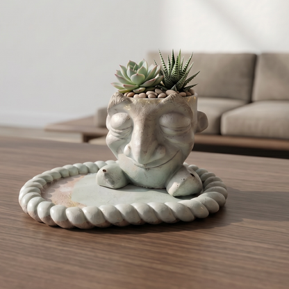 Gnom Planter & Tray Gift Set