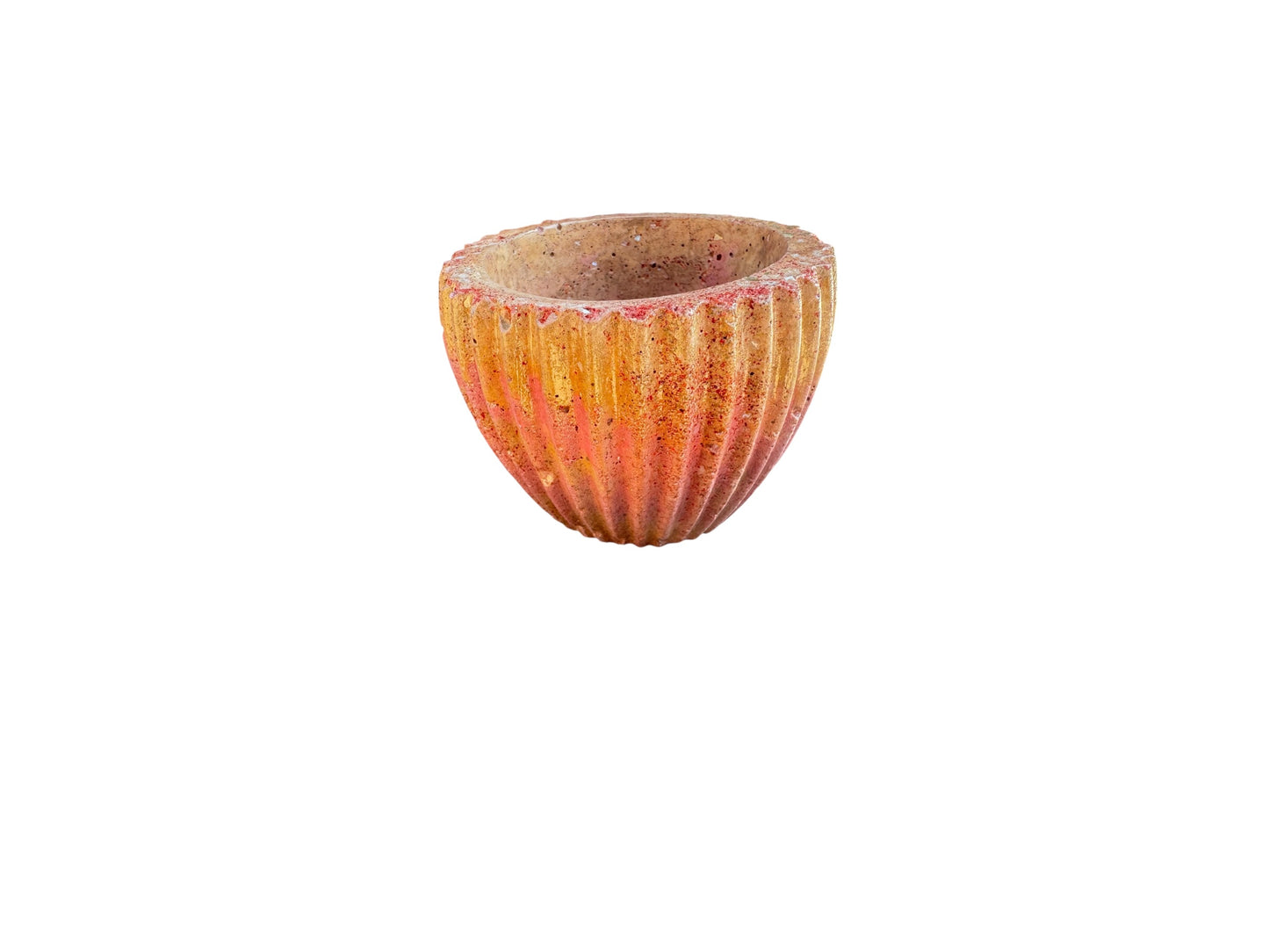 Canyon Ribbed Flute Petite Planter