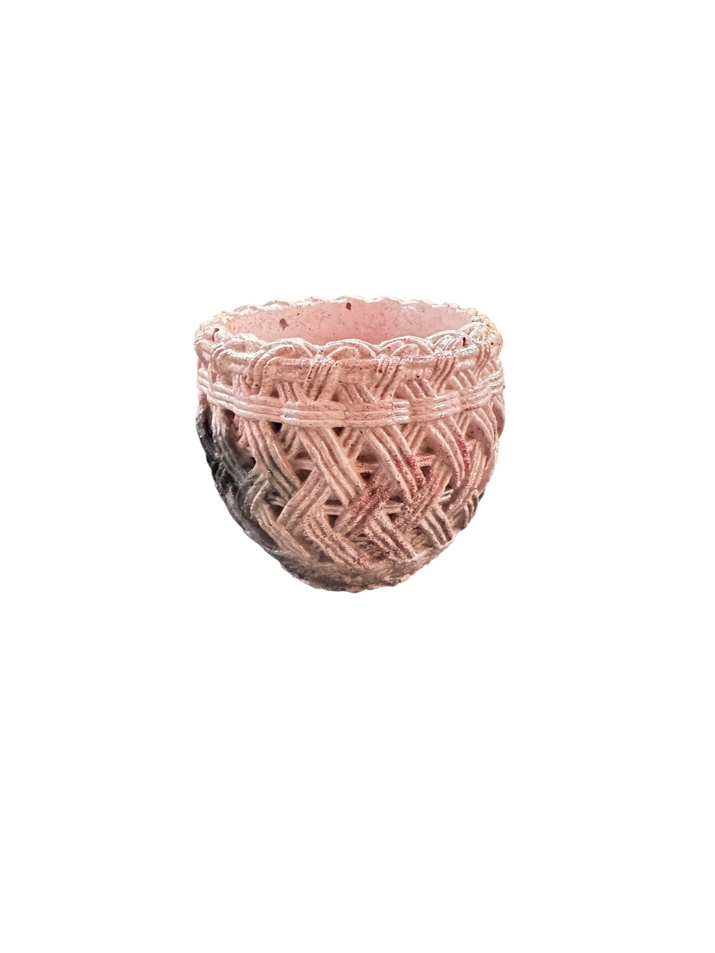 Blush Woven Planter