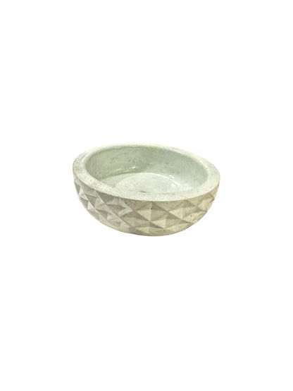 Mist Faceted Valet Bowl