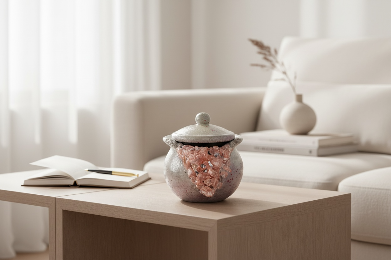 Blush Geode Jar