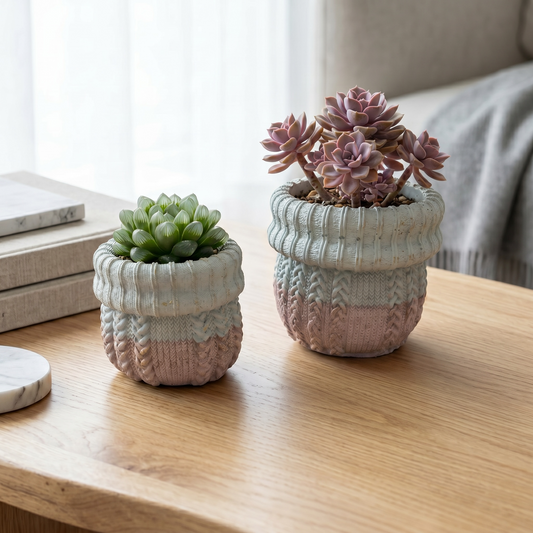 Knit Planter Gift Set