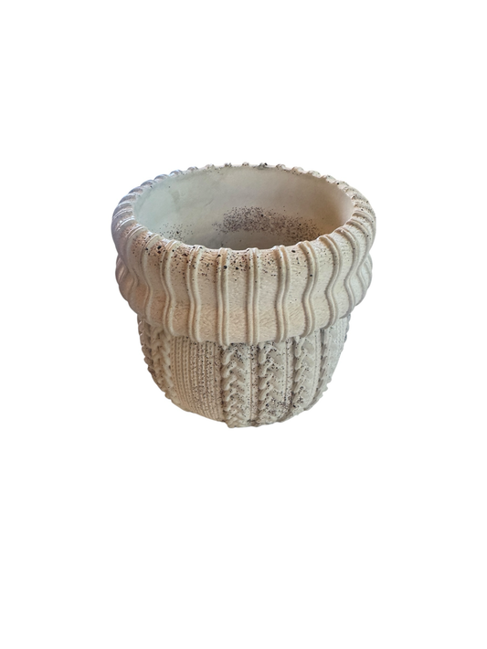 Dusty Salt Knit Planter Classic