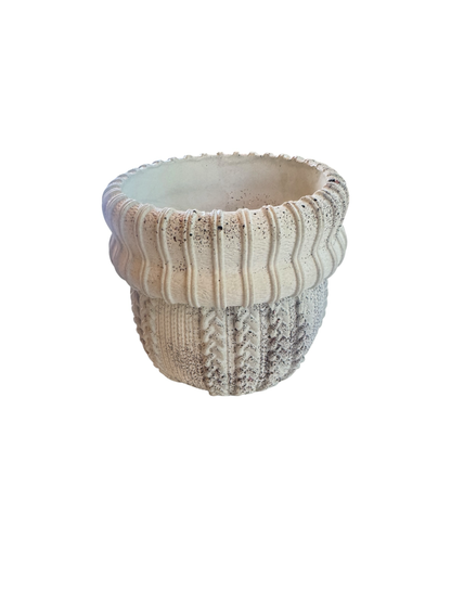 Dusty Salt Knit Planter Classic