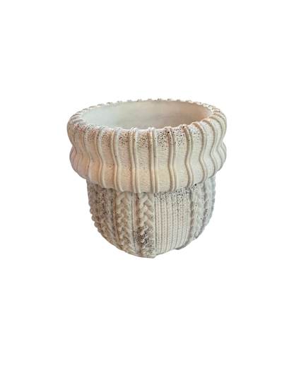 Dusty Salt Knit Planter Classic