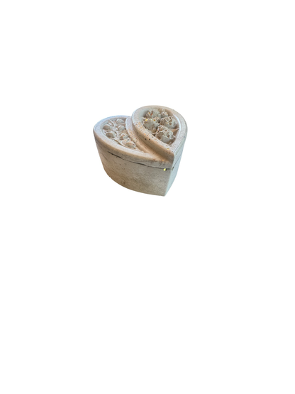 Dusty Salt Empire Heart Jar / Box